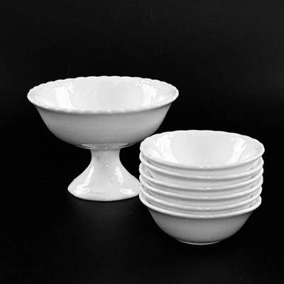 Набор для варенья креманка 18см и 6 розеток 15см АВРОРА в под.уп.(х12)Фарфор арт.305-055