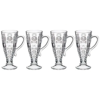 Набор из 4-х кружек "Muza crystal" 250 мл. высота=16,5 см. 195-181