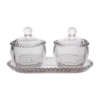 Набор сервировочных ваз на подставке 9108