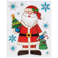 Наклейка интерьерная Волшебная страна Дед Мороз, материал: ПВХ, размер: 30*38см 110106