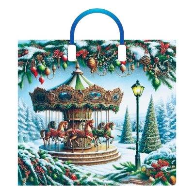 Пакет ПЭ с пластмассовыми ручками 38х34+3см (90) (Карусель) НГ Артпласт (х10/150) 2200003954562 ПЛР6