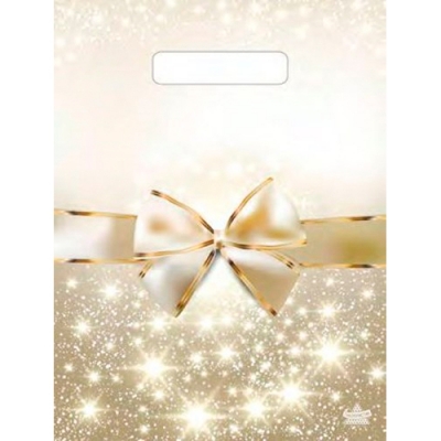 Пакет с вырубной ручкой 31х40+6см (60) (Изысканный бант) НГ Тико ВУР49679 Пакет с вырубной ручкой 31х40+6см (60) (Изысканный бант) НГ Тико ВУР49679