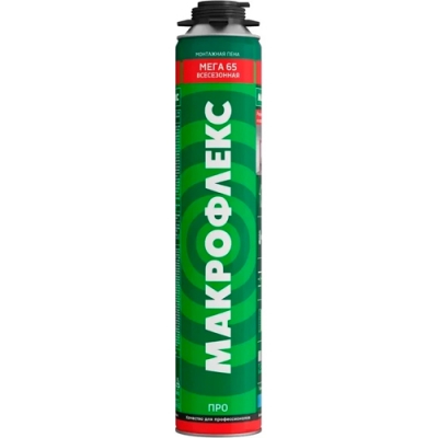 Пена монтажная Макрофлекс Мега 65 PRO всесезонная 850 мл. 3053391
