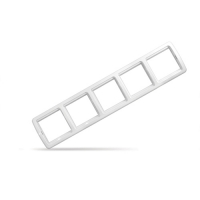 Рамка пятиместная горизонтальная "UNIVersal" серия "Валери" белая (еврослот) (HU2306 ) Рамка пятиместная горизонтальная "UNIVersal" серия "Валери" белая (еврослот) (HU2306 )