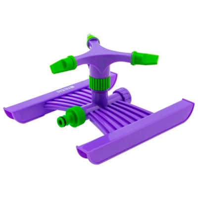 Разбрызгиватель пласт., вращ. с 3 лоп., штуц D 3/4", с подст., S поля. 180 кв. м, D 15 м// PALISAD