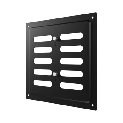 Решетка вентиляционная ERA MER регулируемая 175х175 окраш.сталь Black