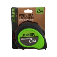 Рулетка 7,5м двухкомп.( 7,5м * 25 мм) Jober авто стоп магнит (521012)