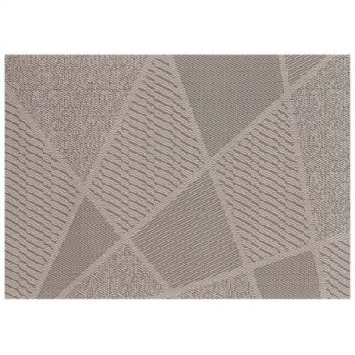 Салфетка для стола полимер, 45х30 см, прямоугольная, бежевая, Геометрия, Y4-4345 (387035)