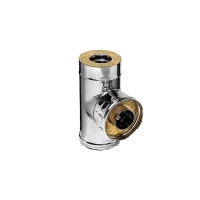 Сэндвич-тройник 90 Ferrum D135х200 (430/0,5+нерж.) арт. f4406