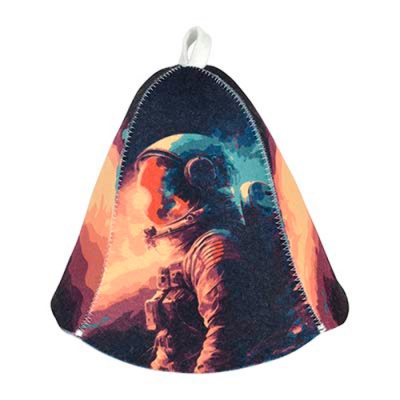 Шапка для бани и сауны "Космонавт" "Банные штучки", войлок /20