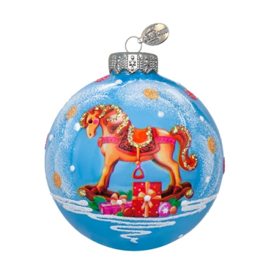 Шар "Лошадка детская", 65 мм., в подарочной упаковке