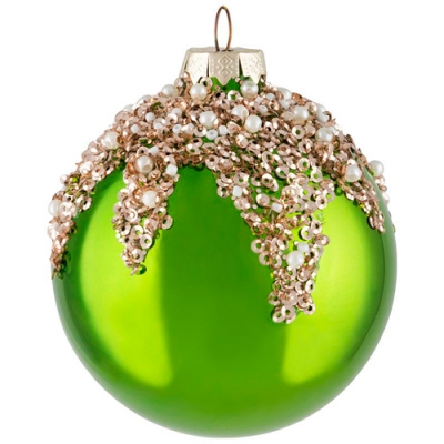 Шар Волшебная страна Сокровище, 8см, стекло цвет зеленый 108541 Шар Волшебная страна Сокровище, 8см, стекло цвет зеленый 108541