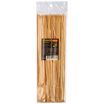 Шпажки деревянные, 25 см, 100 шт арт.111260