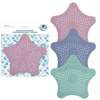 Ситечко для ванной-Улавливатель волос "Звезда" VL34-131