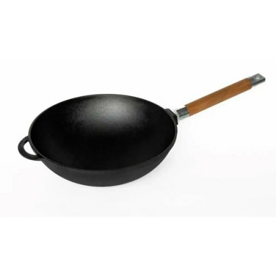 Сковорода WOK чугунная с ручкой, д.240 ТМ Гардарика Сковорода WOK чугунная с ручкой, д.240 ТМ Гардарика