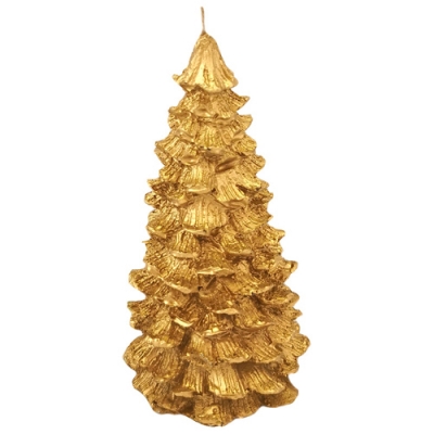 Свеча "Ёлочка" золотая 10,5 см (лак) арт.106139 Свеча "Ёлочка" золотая 10,5 см (лак) арт.106139