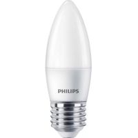 Светильник PHILIPS Лампа светодиодная 6Вт 620лм E27 827 B35матовая Светильник PHILIPS Лампа светодиодная 6Вт 620лм E27 827 B35матовая