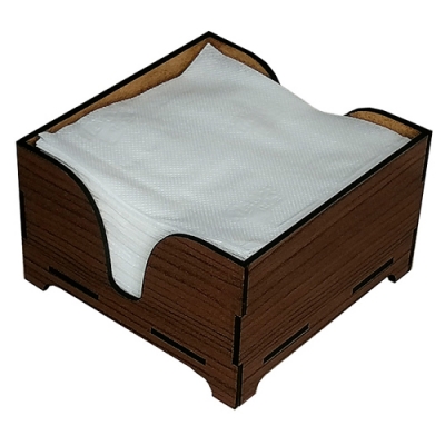 Т-8 Салфетница квадратная "Орех" (24)