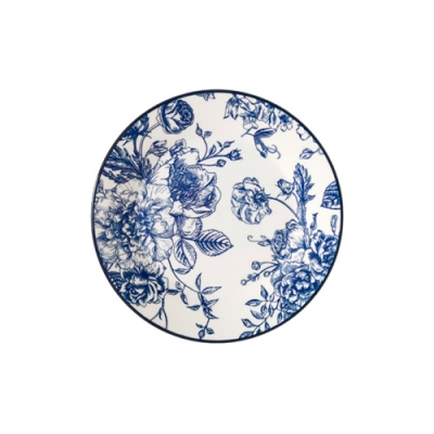 Тарелка десертная 20см, Blue posy YX2401-FP80