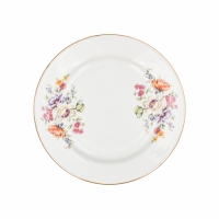 Тарелка мелкая диам. 175 мм Гладкий край Мейсенский букет (фарфор) , р.1874в