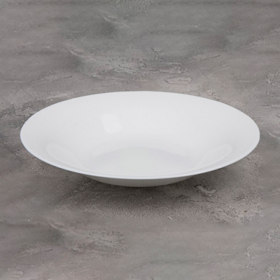 Тарелка суповая Classica 24*3,7 см, объём: 700 мл, опаловое стекло/белая арт.110683