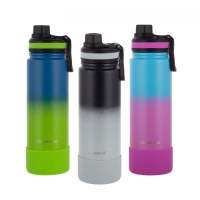 Термобутылка 720мл из нержавеющей стали с силиконовой подставкой (2163)