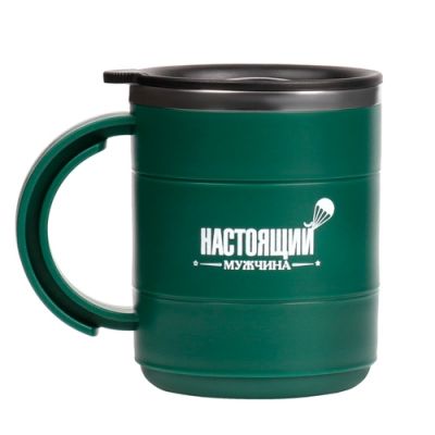 Термокружка "Настоящий мужчина",450 мл, сохраняет тепло 2 ч арт.9715146 г.Екатеринбург
