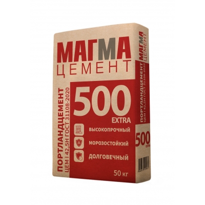 Цемент МАГМА ЦЕМ 1 42,5Н ГОСТ 31108-2020 (М-500) 50кг (поддон 40 шт.)