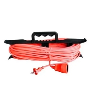 Удлинитель-шнур на рамке "DOMTOK" ПВС 2*1,5, 3,5кВт, б/з 10м (2402)