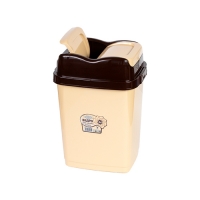 Ведро для мусора 8л "Флип" бежево-шоколадный г.Пятигорск