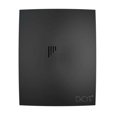 Вентилятор накладной BREEZE D100 обр.клапан Matt black DICITI (BREEZE 4C Matt black)