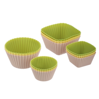 VETTA Набор силиконовых форм, 12шт, (7см; 5см), силикон, 3 цвета (856-180)