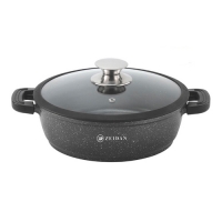 Жаровня ZEIDAN Z-501036 3,0 л с крышкой Black
