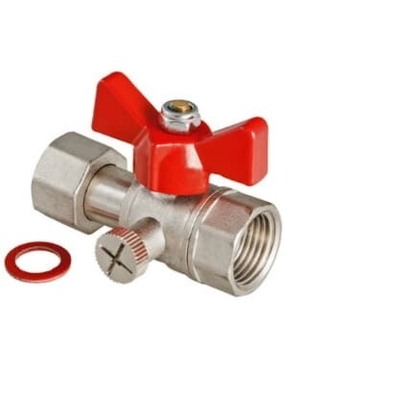 Кран шаровой для подключения манометра, 1/2"вн. -1/4"вн. VT.807.N.0402 Кран шаровой для подключения манометра, 1/2"вн. -1/4"вн. VT.807.N.0402