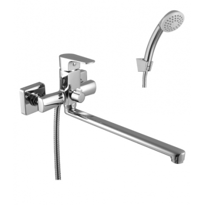 1651C плюс Фактор Смеситель универс., пл излив 300 мм, дивертор с кер. пласт., с аксес хром LEMARK 1651C плюс Фактор Смеситель универс., пл излив 300 мм, дивертор с кер. пласт., с аксес хром LEMARK