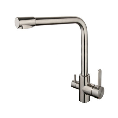 G4399-1 Cмеситель Кухня GAPPO d-35 с подключением фильтра питьевой воды НЕРЖАВЕЙКА