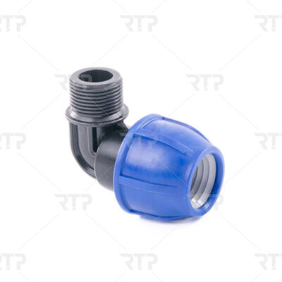 Колено 40х1 1/2 штуцер ПЭ РОСТУРПЛАСТ