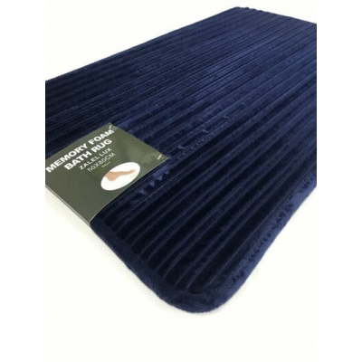 Коврик д/ванны 1 предм. "MEMORY stripes" LUX 50*80 Navi бирюза