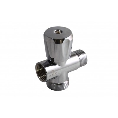 Кран 3-х проходной 1/2х1/2х3/4 ш/ш/г вентильный СТМ CV301234 Кран 3-х проходной 1/2х1/2х3/4 ш/ш/г вентильный СТМ CV301234