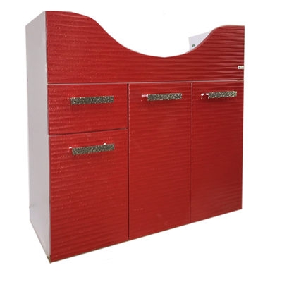 Подстолье "FIESTA-80" волна 3D 1ящ. 3 дв. под умыв. "Эрика-80" (гранат мет.) 770*800*334