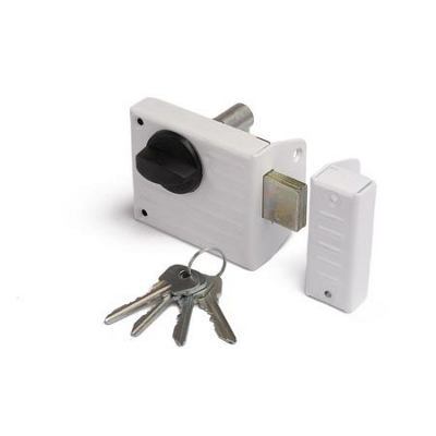 Замок накладной ЗН1-2 белый (Зенит) Замок накладной ЗН1-2 белый (Зенит)