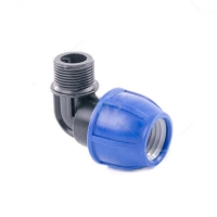 Колено 40х1 штуцер ПЭ РОСТУРПЛАСТ