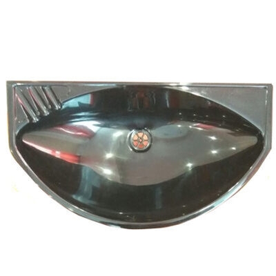 Мойка пластик 54*30 (г.Киров) кроншт, сифон (черный)