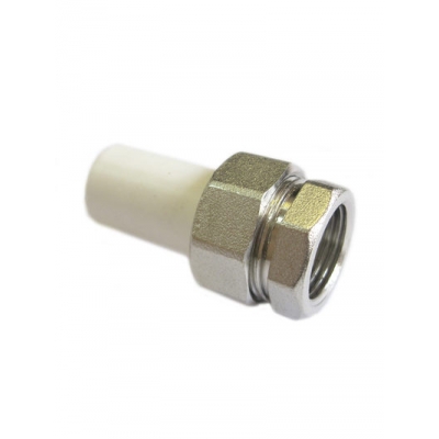 Ниппельное соединение 25х3/4 гайка PP-R Rosturplast