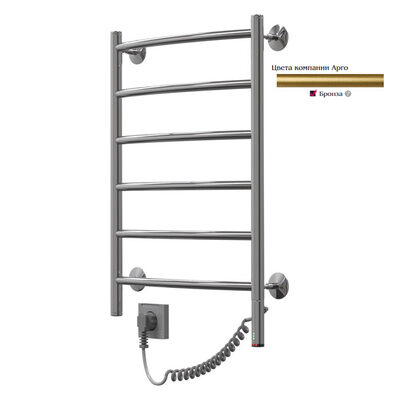 Полотенцесушитель электрический Орион Лесенка 50*50, 55 вт (К-универ,Прямая, Справа, Бронза) 08762