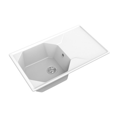 Мойка GRANFEST GF-U-840L чаша+крыло 840*500мм (иней)