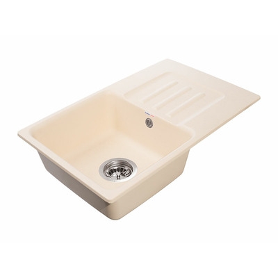 Мойки GRANFEST SMART SM680 L (мрамор) 1-чаша+крыло 680х430мм БЕЖЕВЫЙ (без сифона)