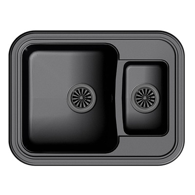 Мойка EWIGSTEIN Antik 60К 1,5 чаши 660х510 мм (антрацит)