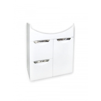 Подстолье "Деко 60"(БЕЛЫЙ) 1дверь.,2 ящ. под умывальник "Эрика 61"577х800х283