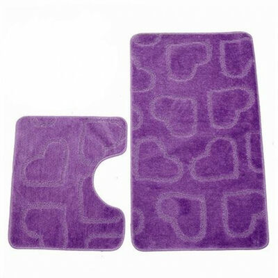 Коврик д/ванны 2 предм. ZALEL 60*100- сиреневый Турция